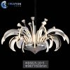 Chansy New design stainless steel luxury hanging chrome color living room modern chandelier