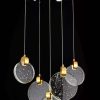 Modern Pendant Light LED Raindrop Ceiling Lamp Crystal Ball Hanging Fixture Lighting
