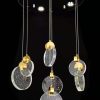 Modern Pendant Light LED Raindrop Ceiling Lamp Crystal Ball Hanging Fixture Lighting - Image 2